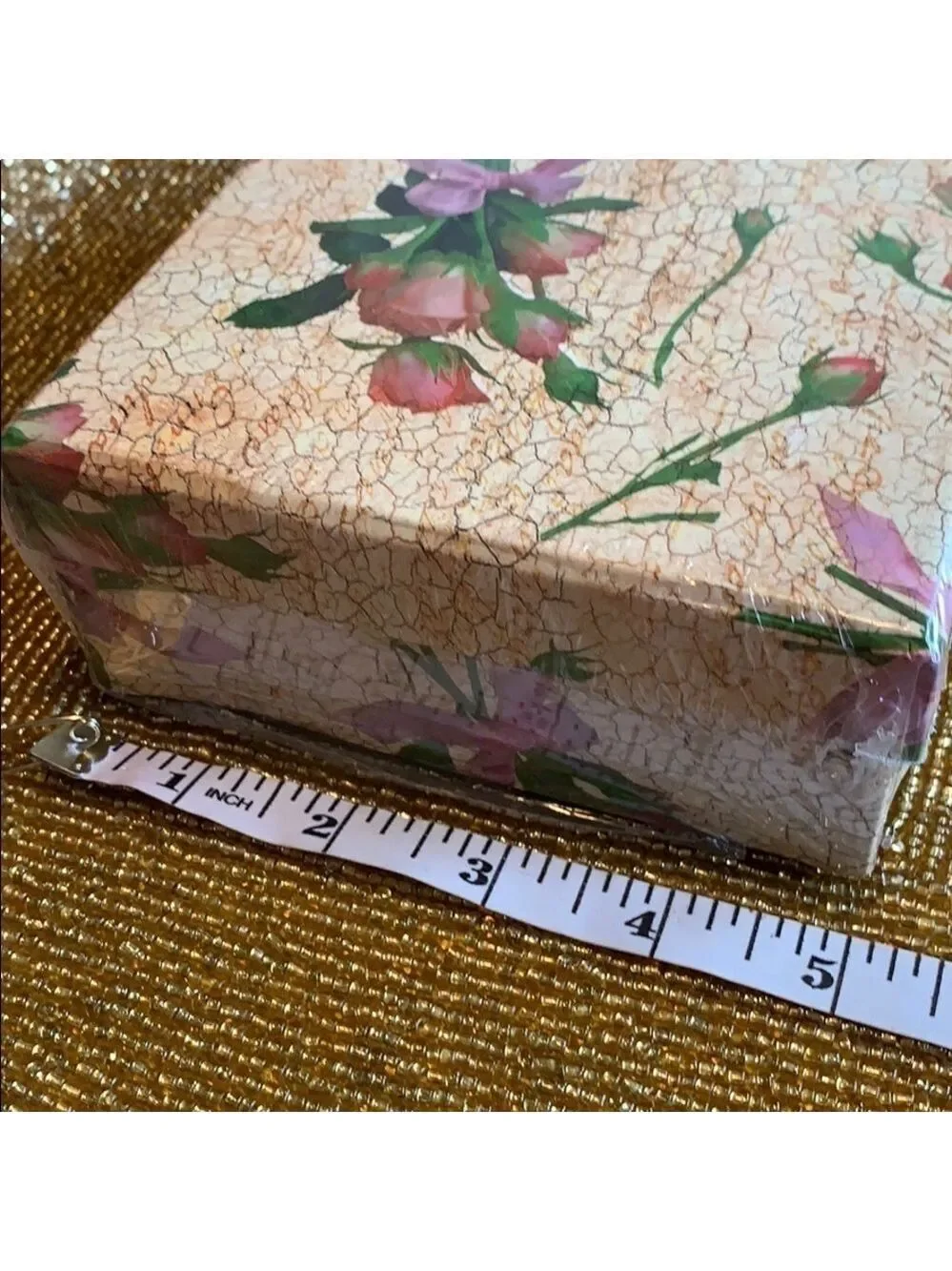 Floral Desk Set Journal Picture Frame Boxed 4 Piece Stationery Set